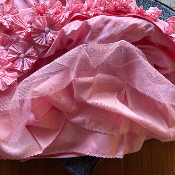 Leifsdottir Pink Flower embellished Skirt Size 2 - Picture 8 of 11